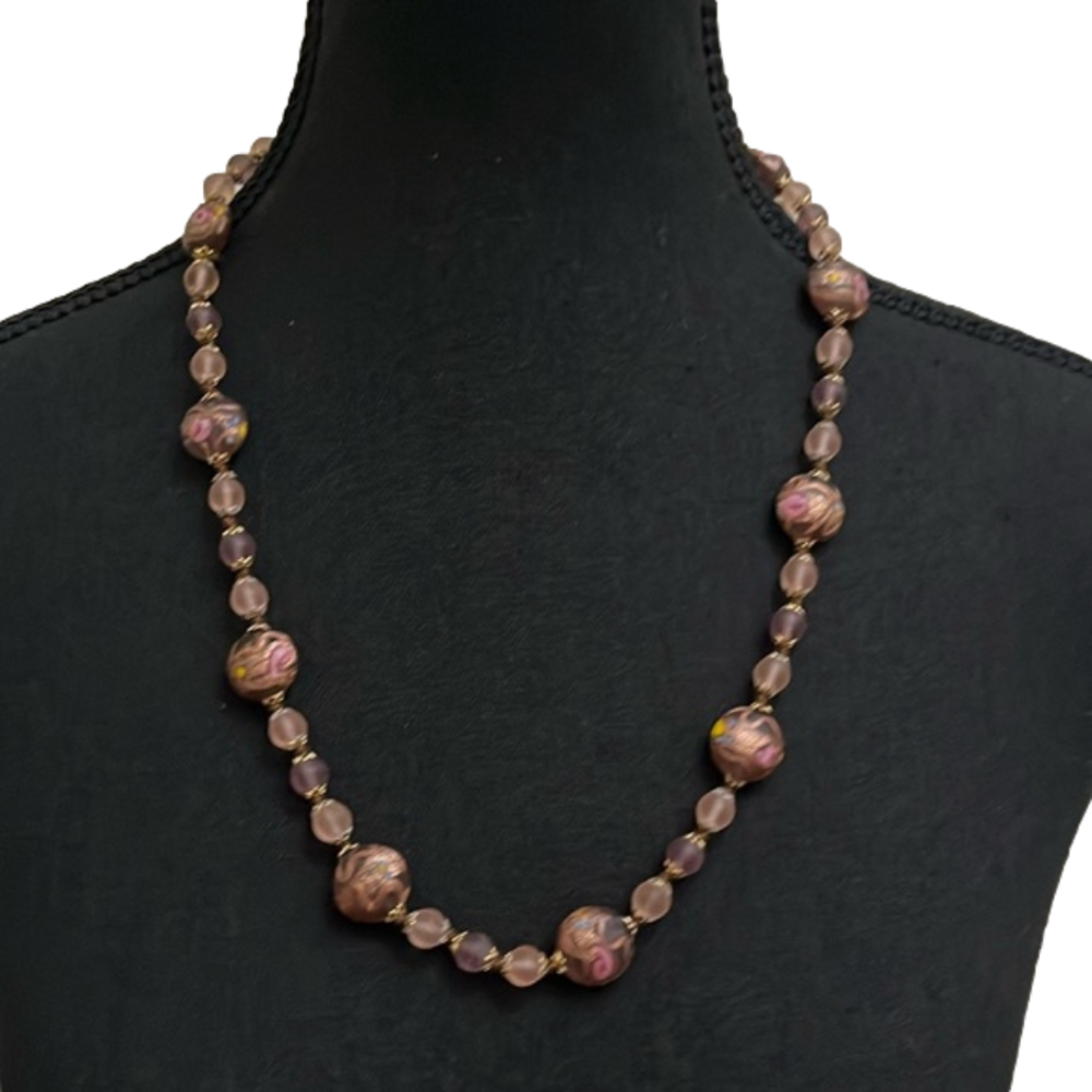 Amethyst semiprecious necklace